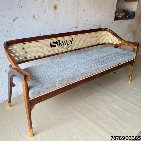 Sheesham Wood Rattan / Cane Sofa for Living Room