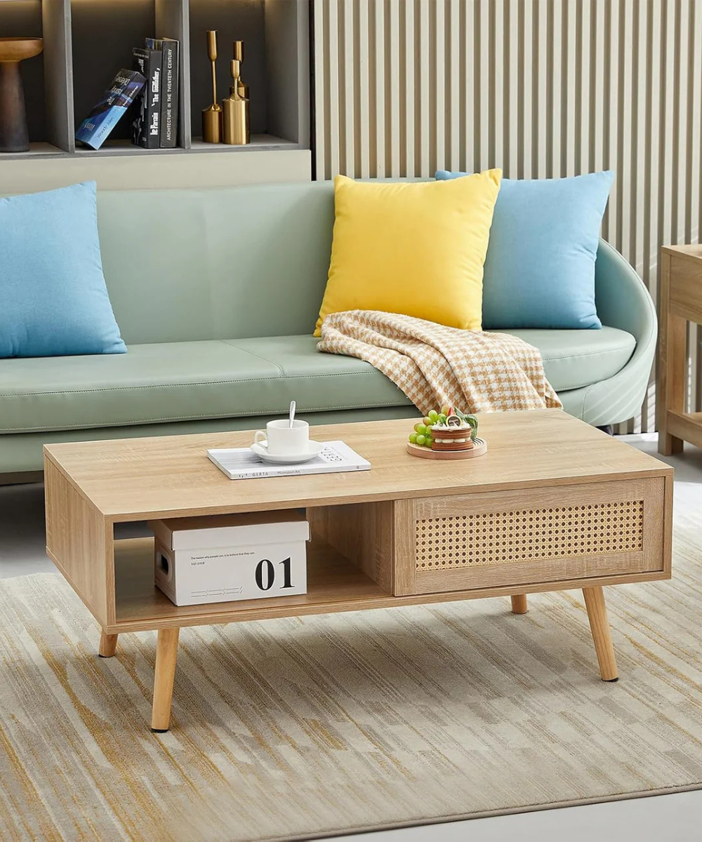 Solid Wood Luxuries Rattan Coffee Table