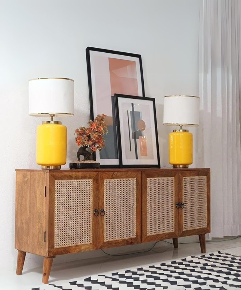 Space Galaxy Wooden Sideboard Cabinet for Living Room