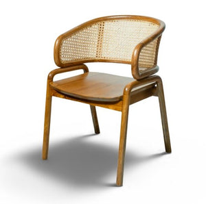 Solid Wood Rattan Dining Chair