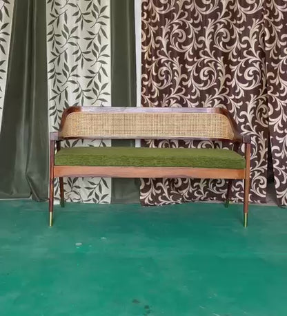 Sheesham Wood Rattan / Cane Sofa for Living Room